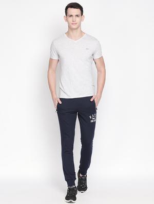 navy blue printed jogger - 17869382 - Standard Image - 4
