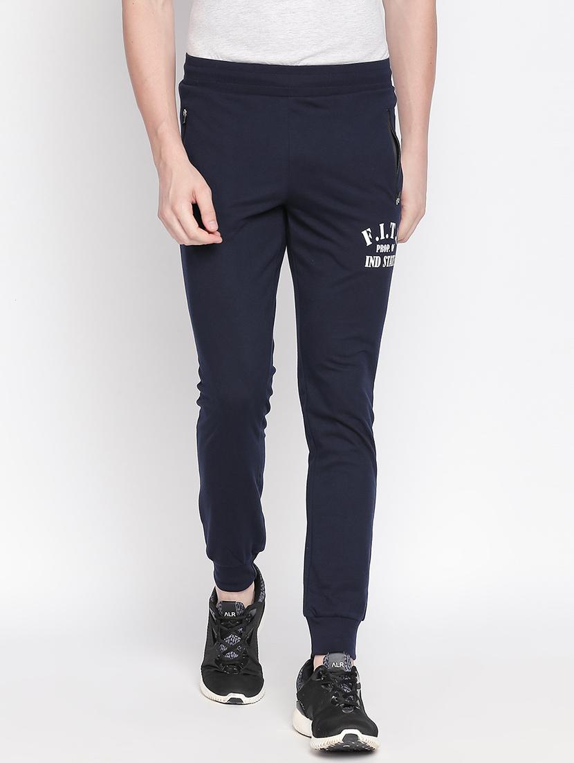 navy blue printed jogger - 17869382 - Zoom Image - 1