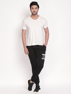 black printed jogger - 17869393 - Standard Image - 4