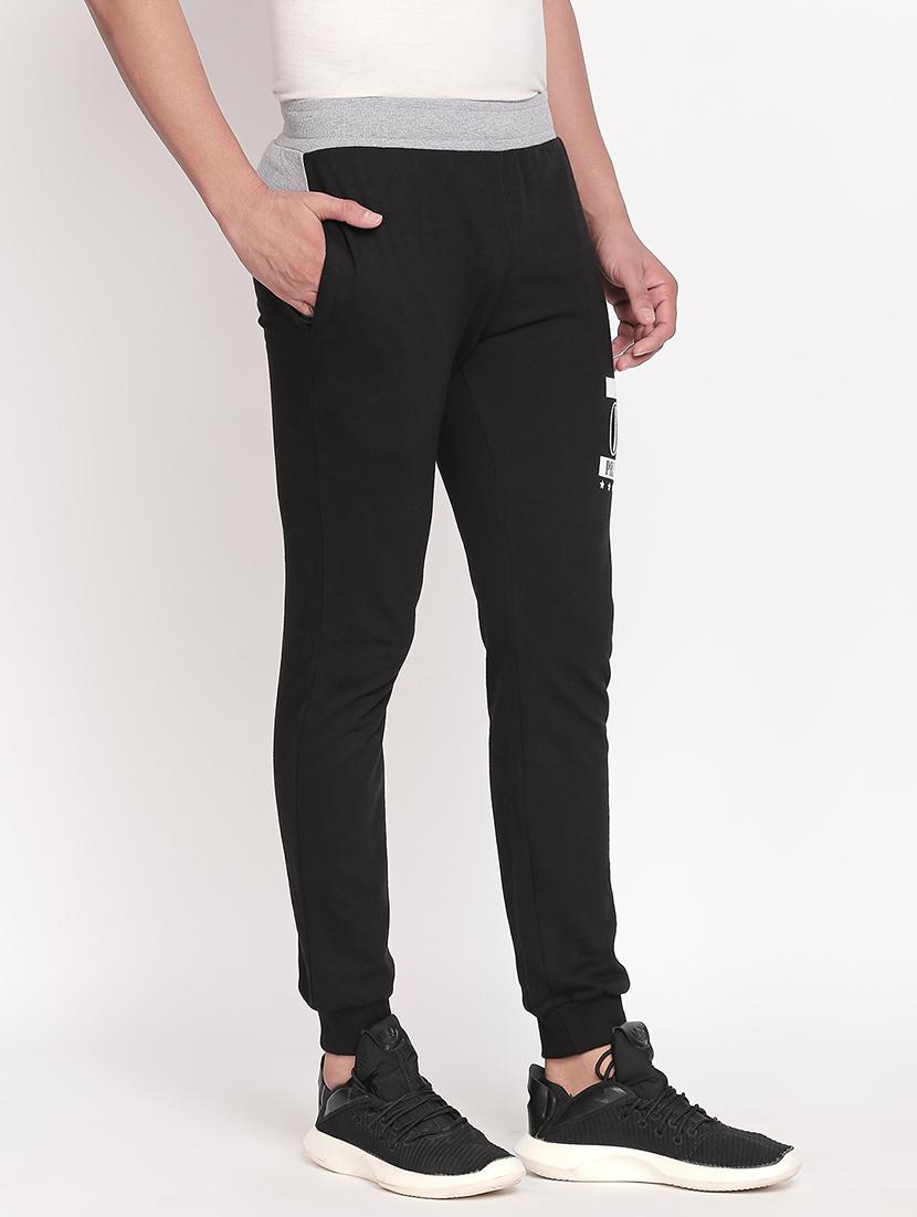 black printed jogger - 17869393 - Zoom Image - 2