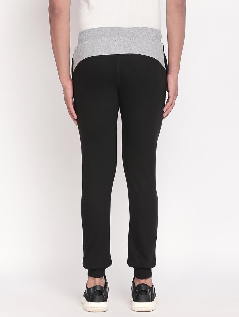 black printed jogger - 17869393 - Zoom Image - 3