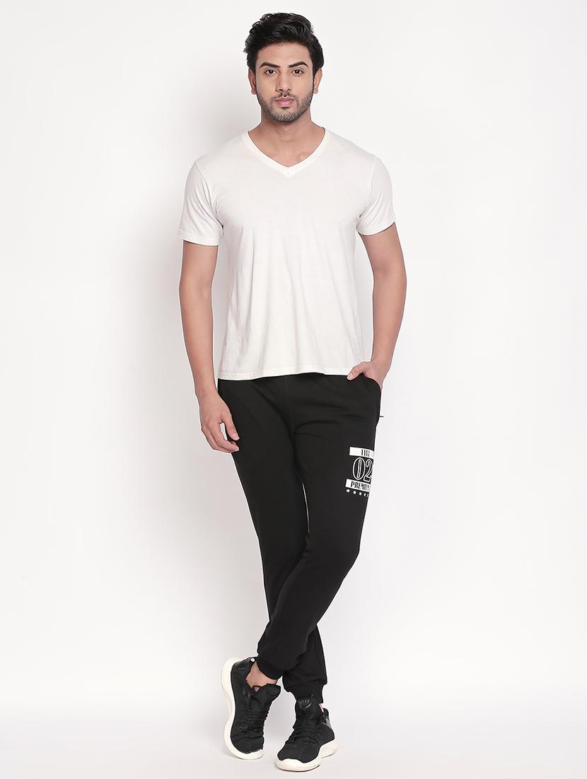 black printed jogger - 17869393 - Zoom Image - 4