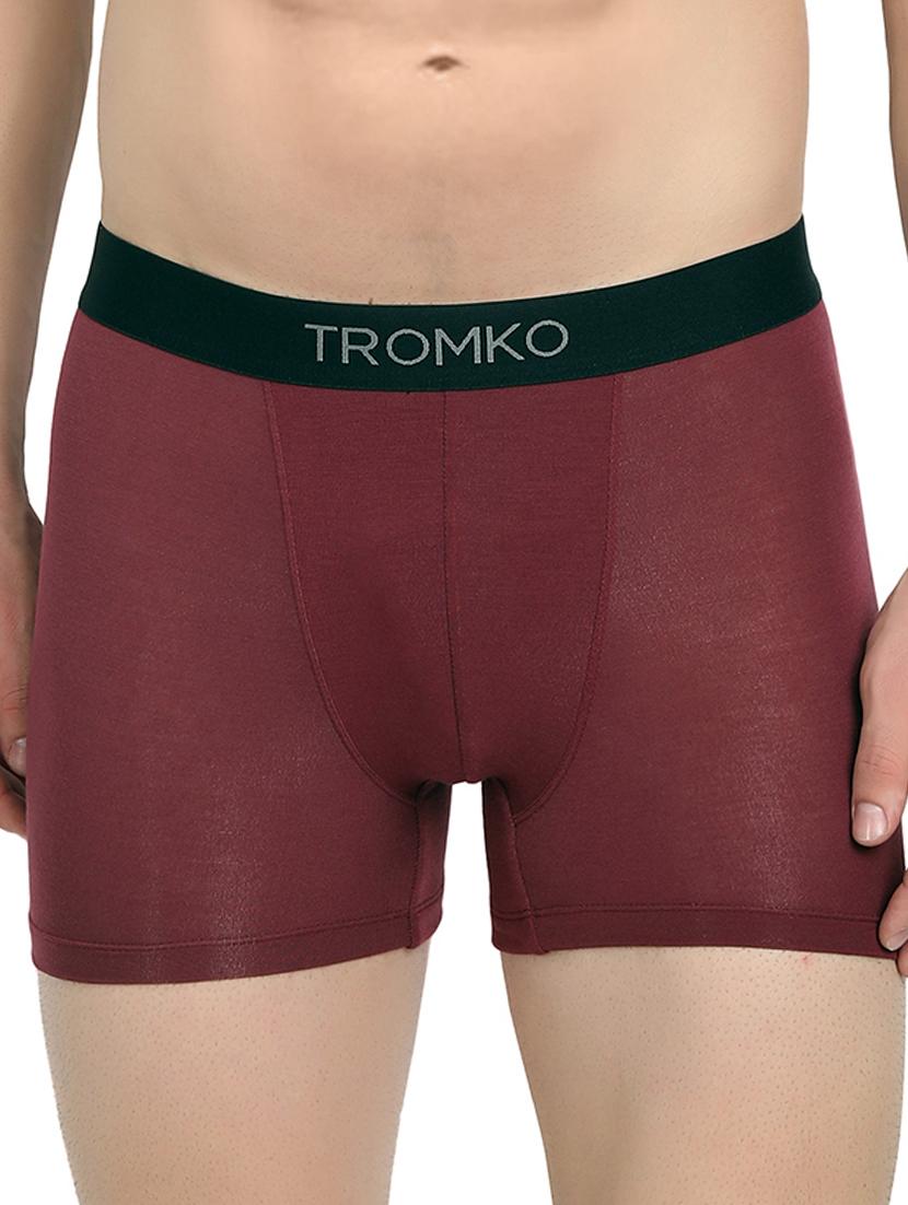 maroon solid trunk brief - 17869476 - Zoom Image - 1