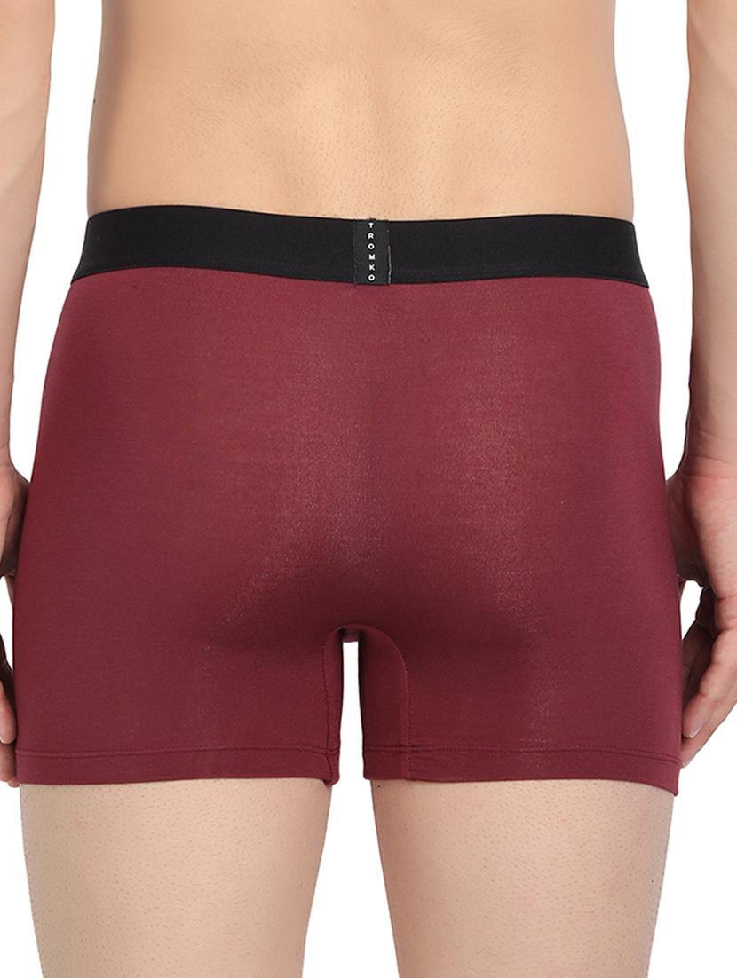 maroon solid trunk brief - 17869476 - Zoom Image - 2