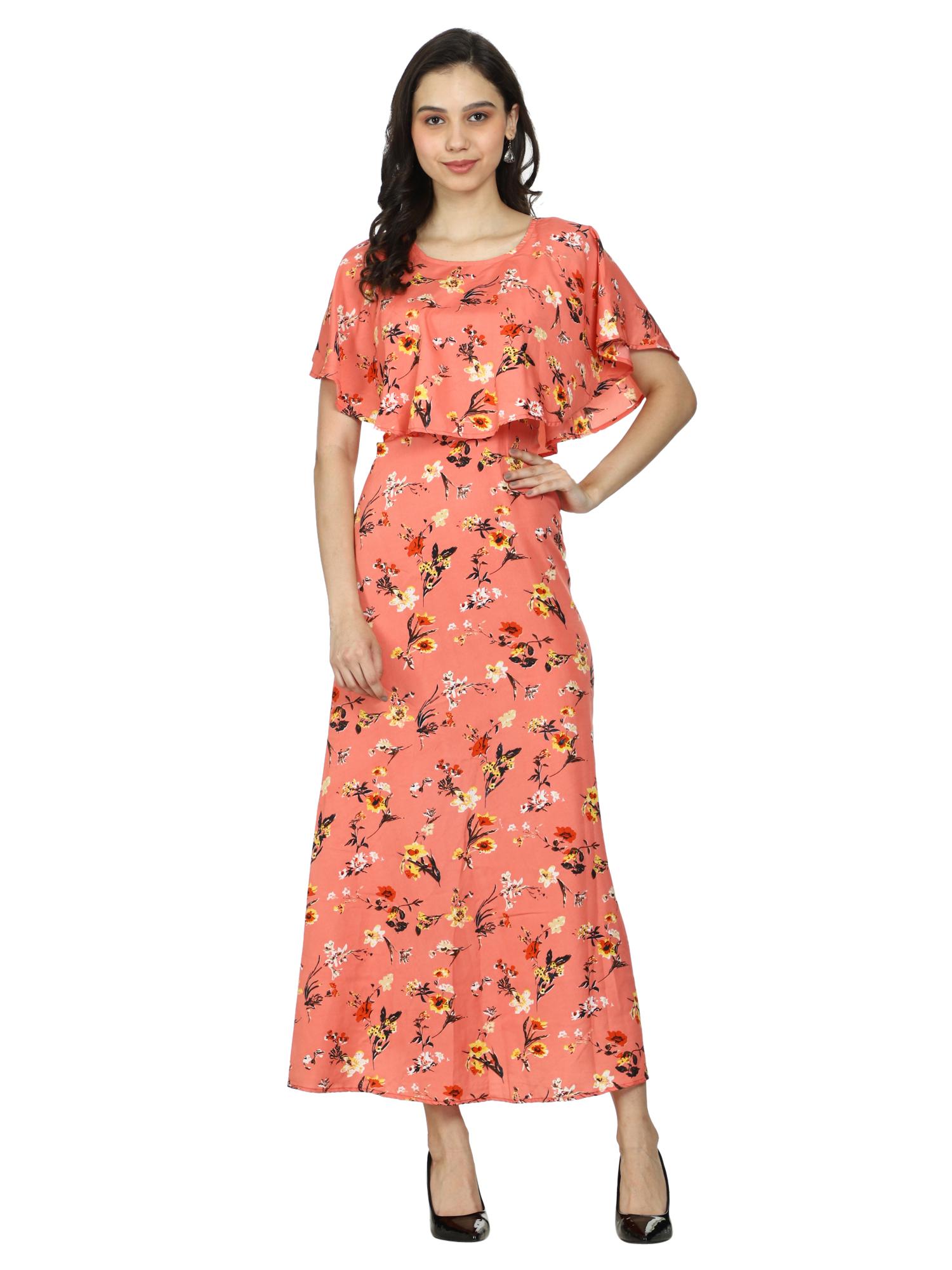 roarers polycrepe floral printed dress - 17869543 - Zoom Image - 2