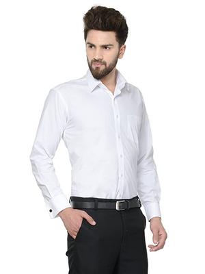 white cotton formal shirt - 17869555 - Standard Image - 2