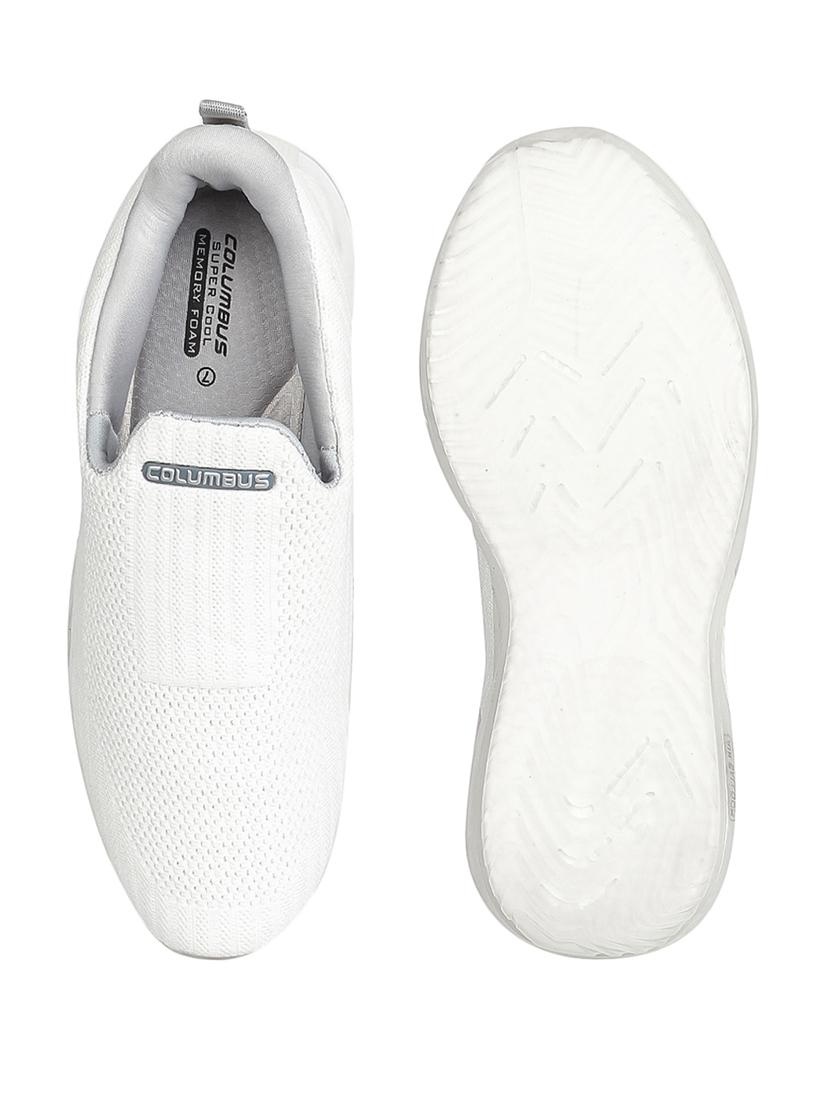 white slip on sport shoe - 17869814 - Zoom Image - 4