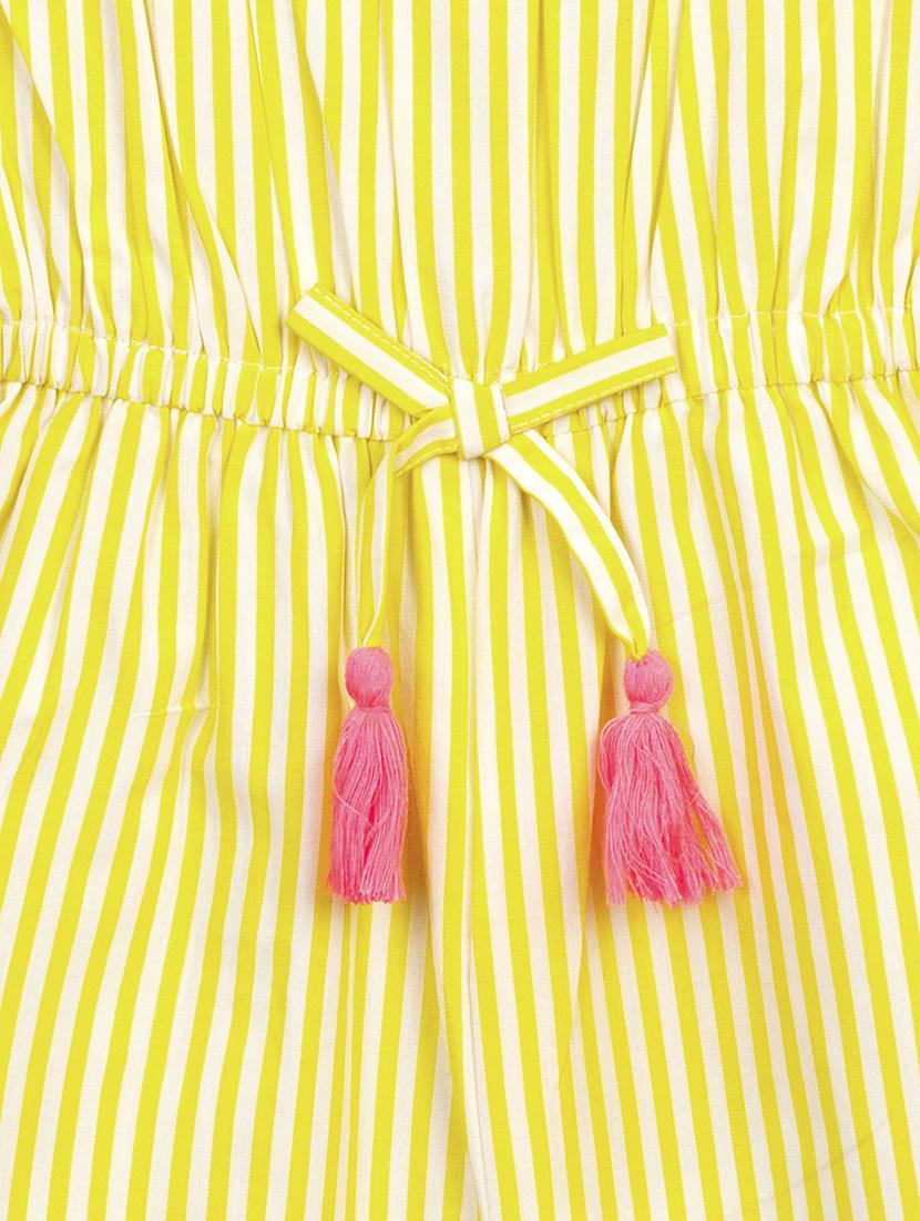 yellow striped full length jump suit - 17870358 - Zoom Image - 3