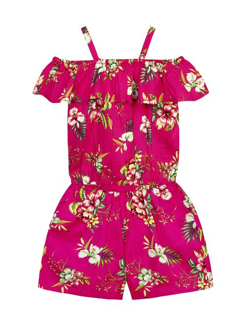 pink floral play suit - 17870361 - Standard Image - 1