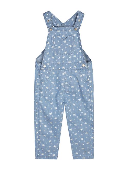 blue printed full length jump suit - 17870363 - Standard Image - 1