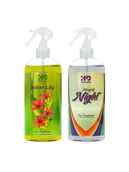 hd water lity and naughty night refreshing room freshener spray 300 ml pack of 7 - 17870798 - Standard Image - 1