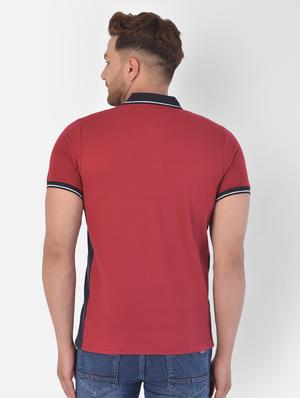 red solid polo t-shirt - 17870827 - Standard Image - 3