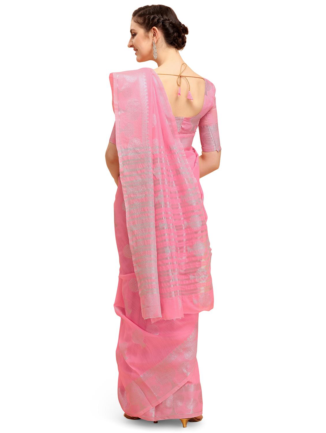 zari work banarasi saree with blouse - 17870985 - Zoom Image - 2