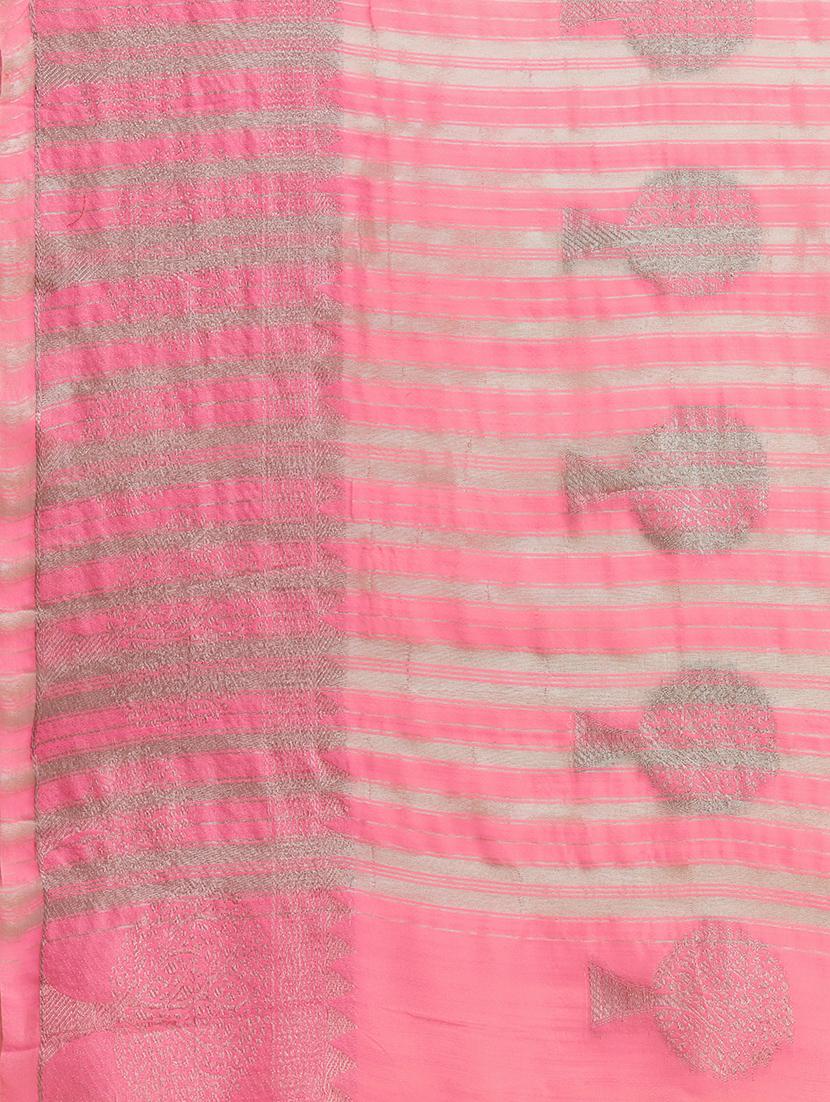 zari work banarasi saree with blouse - 17870985 - Zoom Image - 5