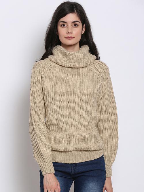 turtle neck solid pullover - 17871257 - Very Small Image - 1