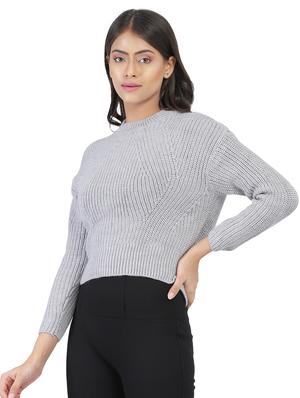 crew neck solid pullover - 17871270 - Standard Image - 2