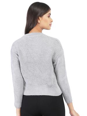 crew neck solid pullover - 17871270 - Standard Image - 3