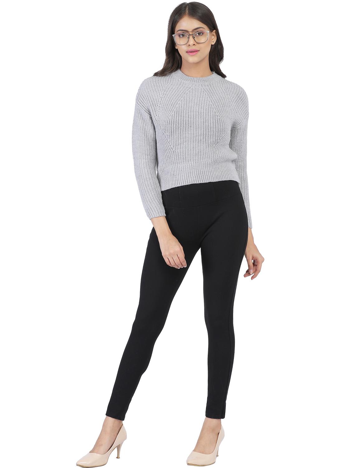 crew neck solid pullover - 17871270 - Zoom Image - 4