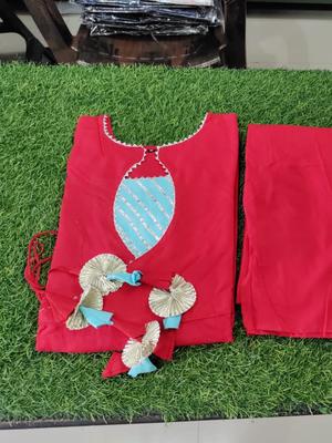 kavish red printed rayon gota and - 17871449 - Standard Image - 5