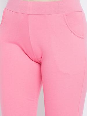 mid rise solid track pant - 17871934 - Standard Image - 5
