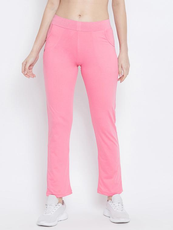 mid rise solid track pant - 17871934 - Zoom Image - 1