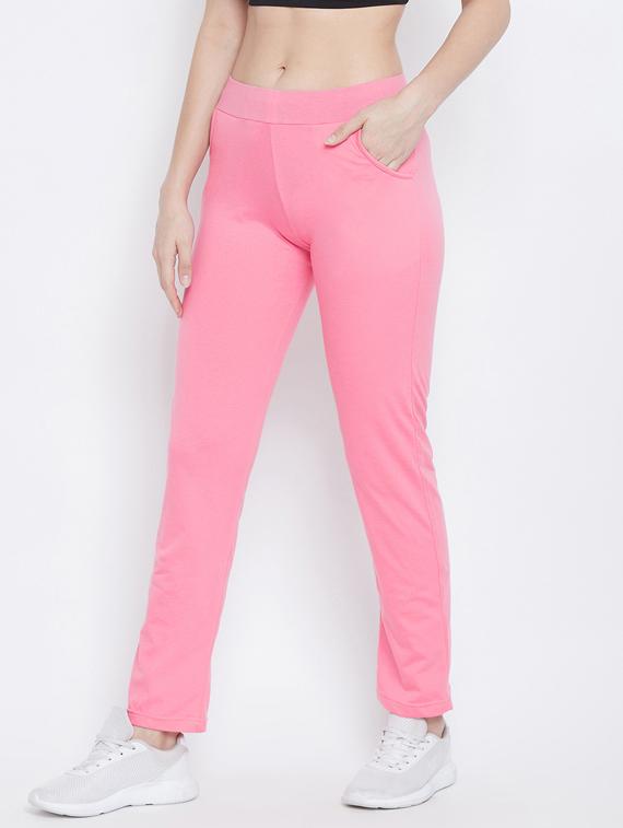 mid rise solid track pant - 17871934 - Zoom Image - 2