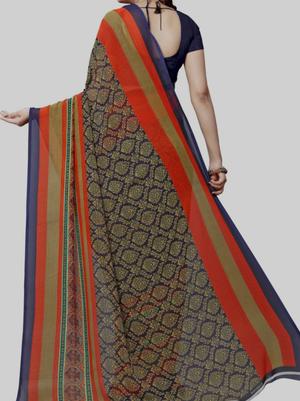 multi colored silk saree - 17871977 - Standard Image - 2