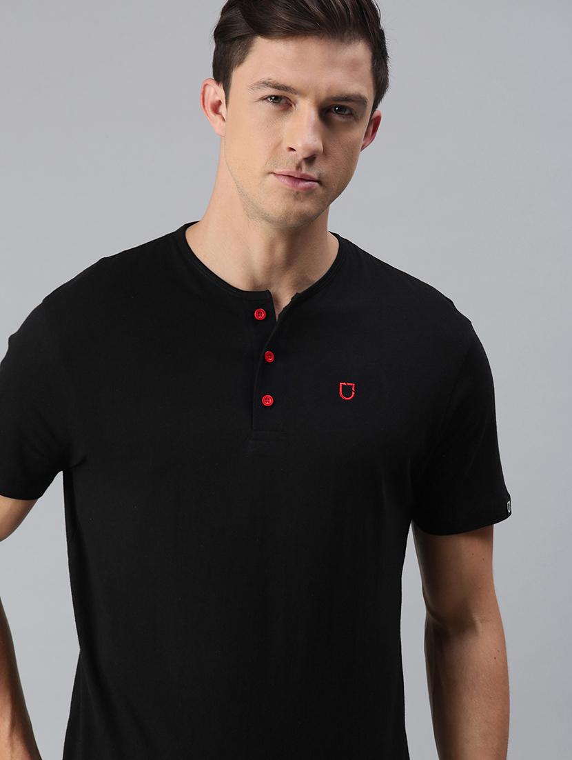 black solid t-shirt - 17872002 - Zoom Image - 4