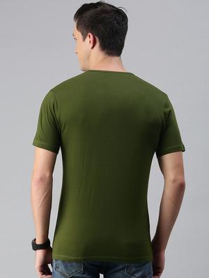 olive green solid t-shirt - 17872009 - Standard Image - 2