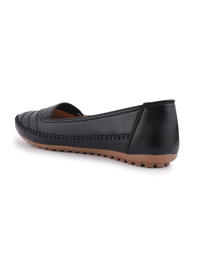 black pu slip on ballerina - 17872361 - Zoom Image - 3