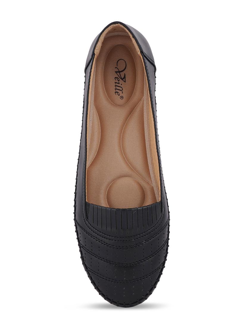 black pu slip on ballerina - 17872361 - Zoom Image - 6