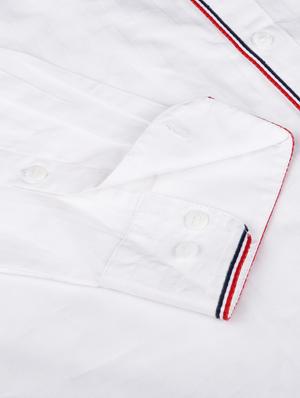 white solid casual shirt - 17872543 - Standard Image - 6