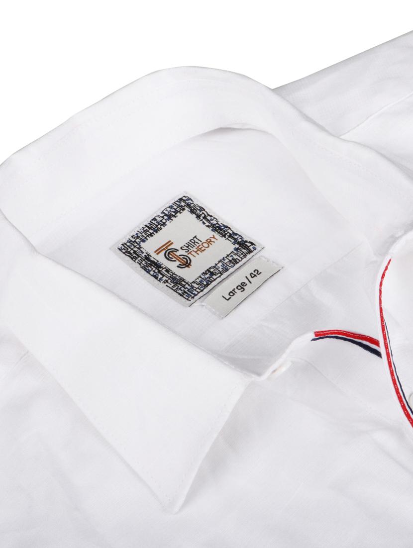 white solid casual shirt - 17872543 - Zoom Image - 5