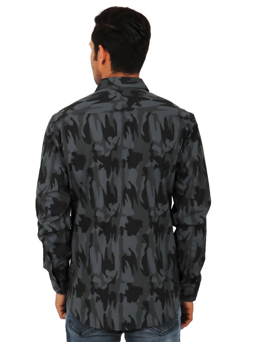 grey camouflage casual shirt - 17872548 - Zoom Image - 3