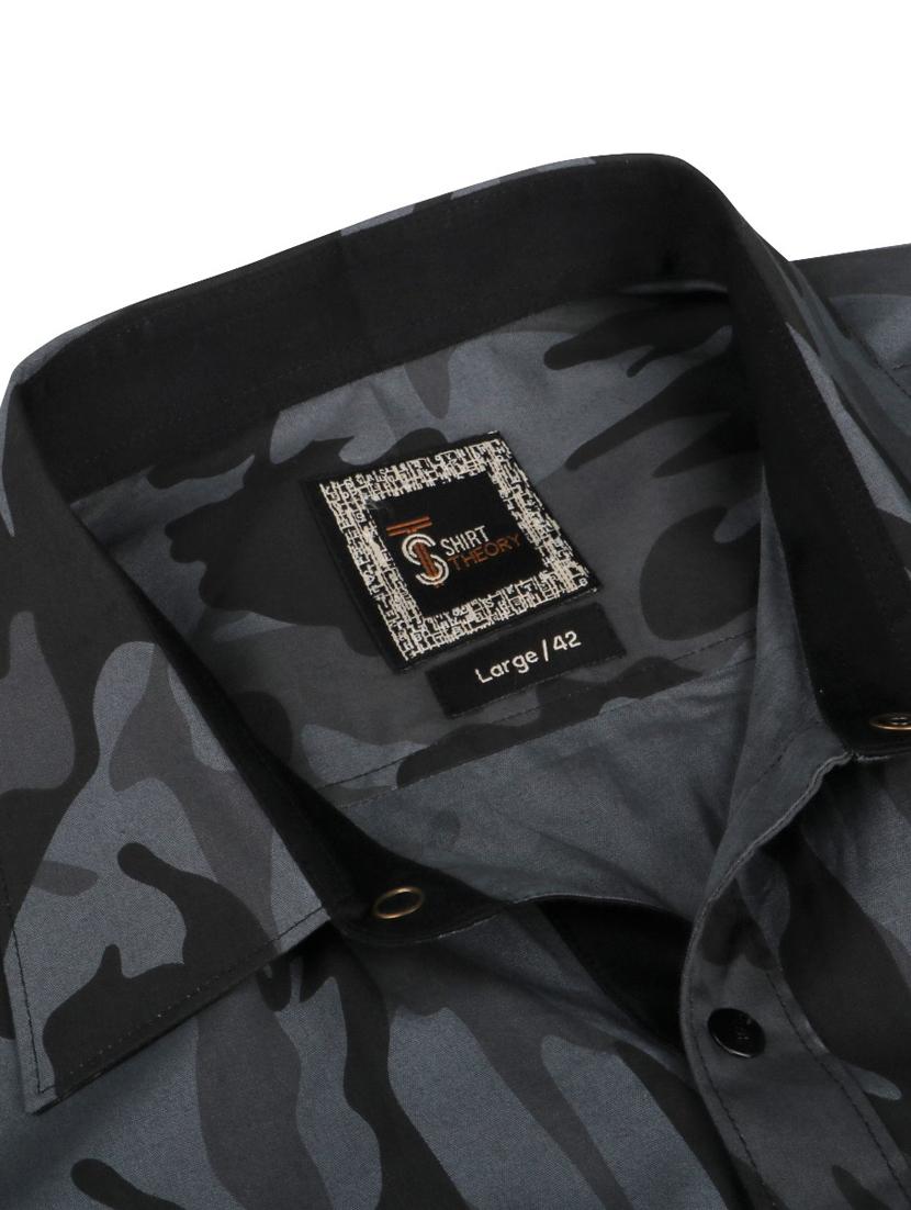 grey camouflage casual shirt - 17872548 - Zoom Image - 5