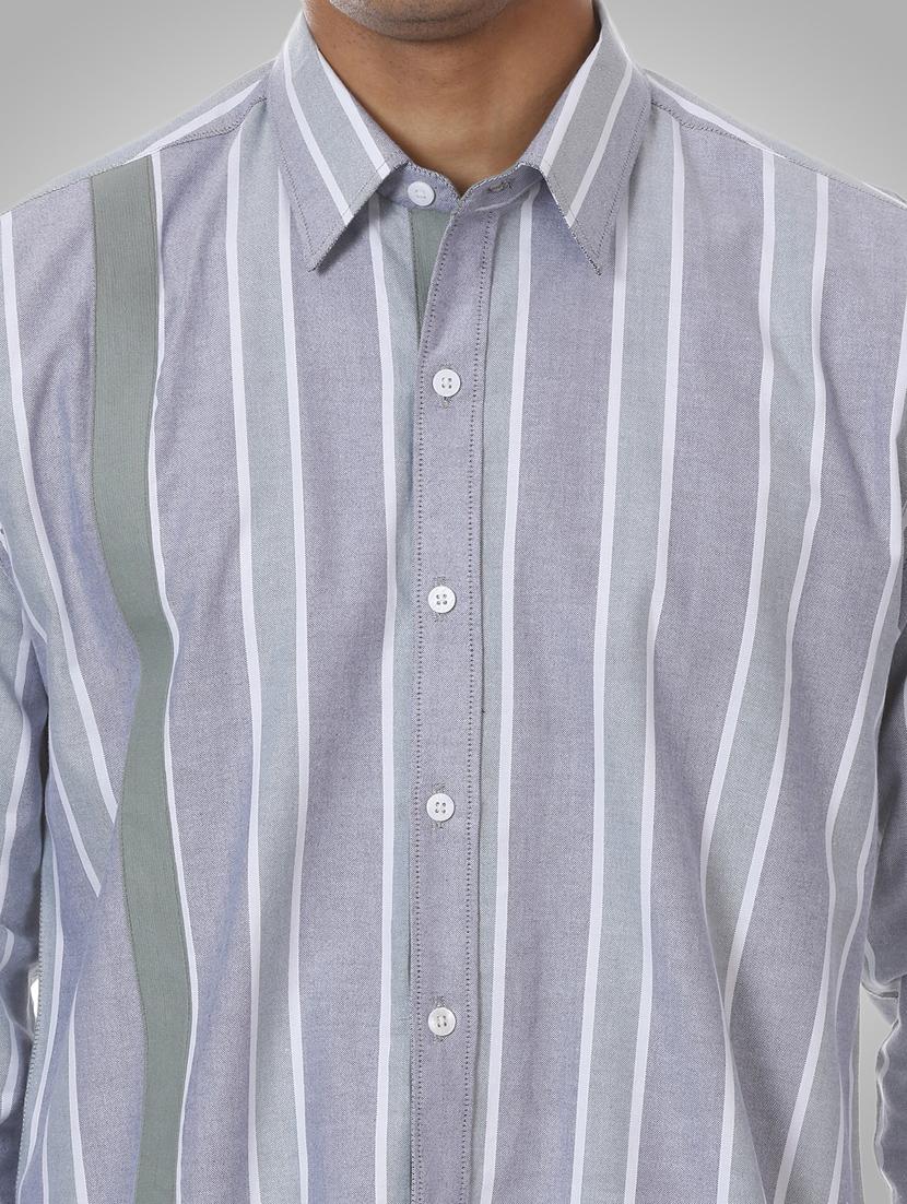 blue striped casual shirt - 17872551 - Zoom Image - 6