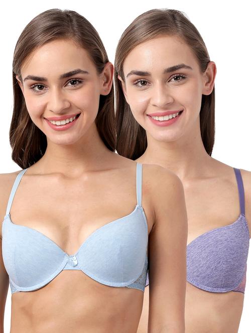 set of 2 solid t-shirt bra - 17872584 - Standard Image - 1