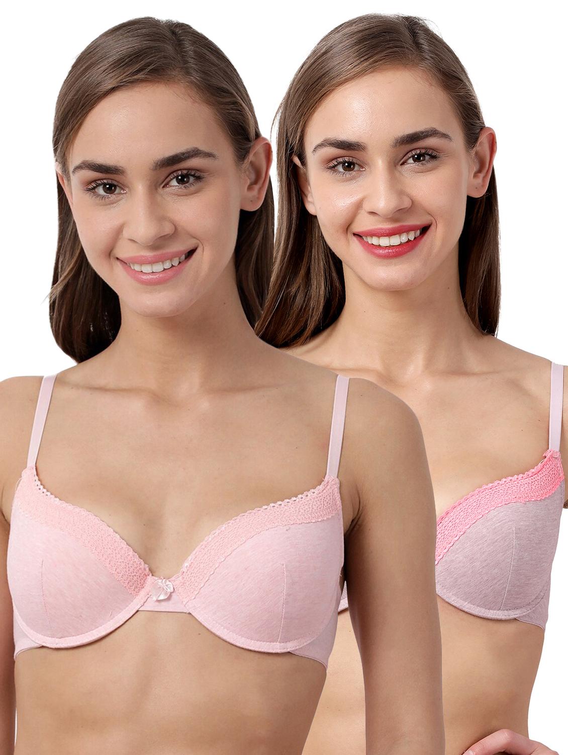 set of 2 solid t-shirt bra - 17872591 - Zoom Image - 1