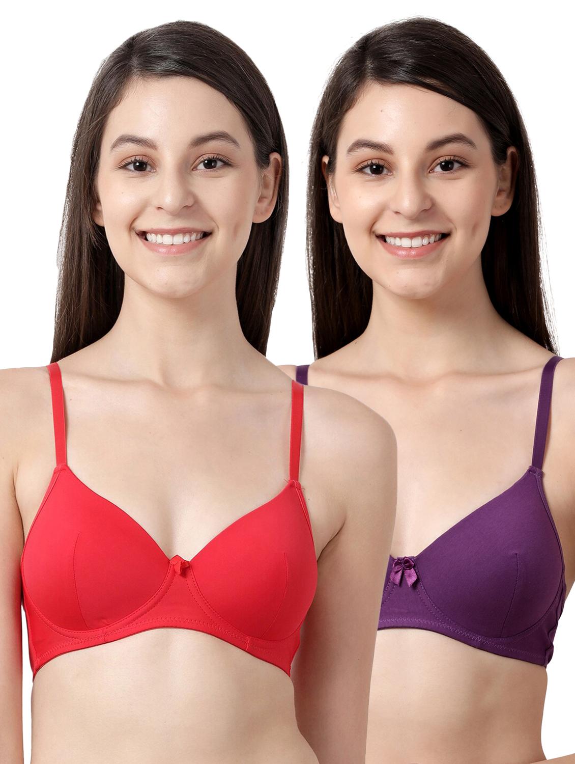 set of 2 solid t-shirt bra - 17872619 - Zoom Image - 1