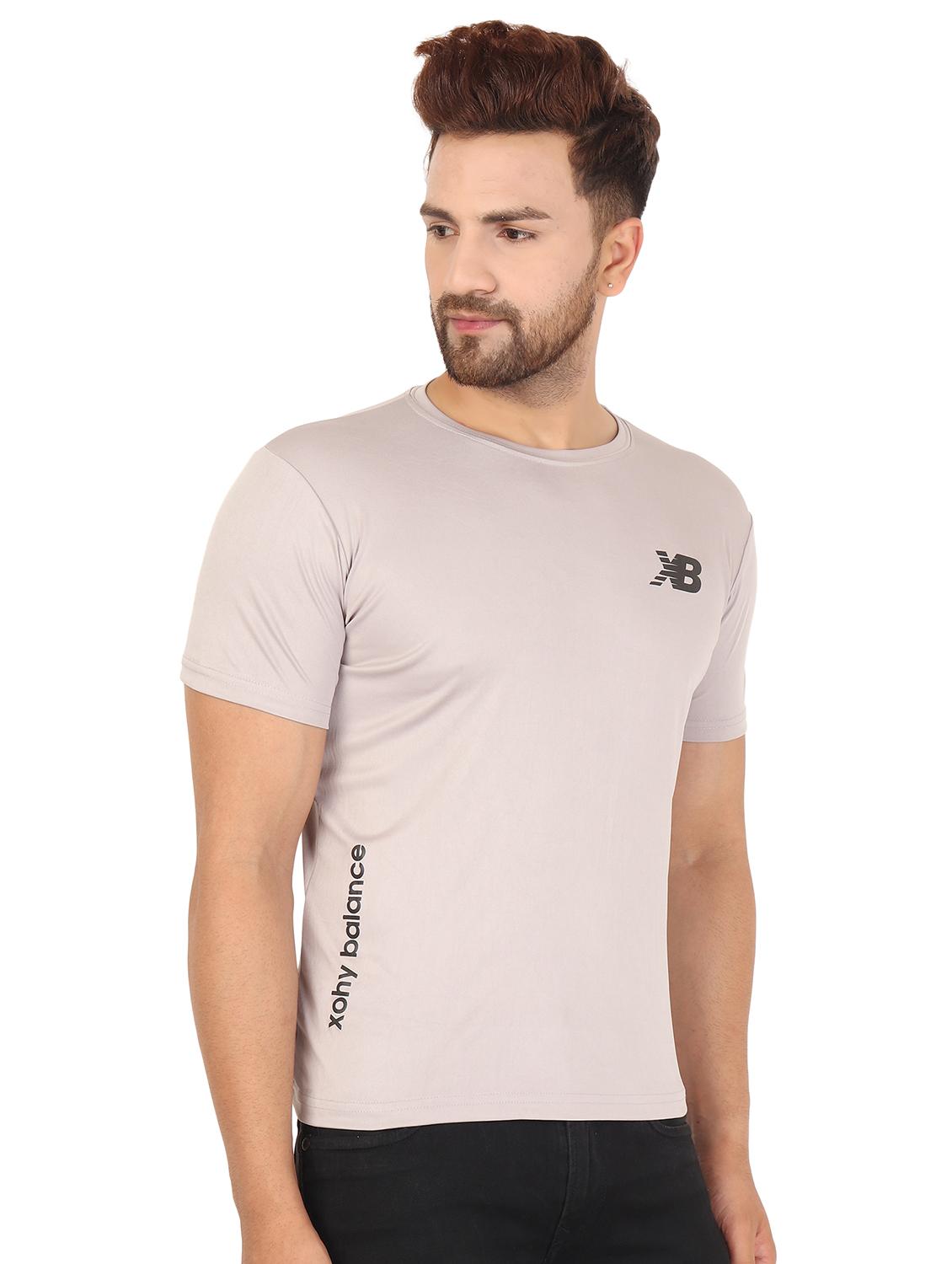 grey solid t-shirt - 17872868 - Zoom Image - 2