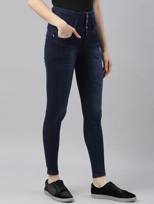 high rise stone washed jeans - 17872875 - Standard Image - 2