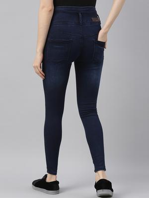 high rise stone washed jeans - 17872875 - Standard Image - 3