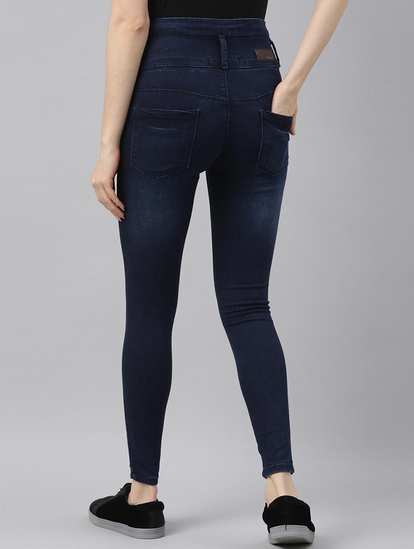 high rise stone washed jeans - 17872875 - Zoom Image - 3