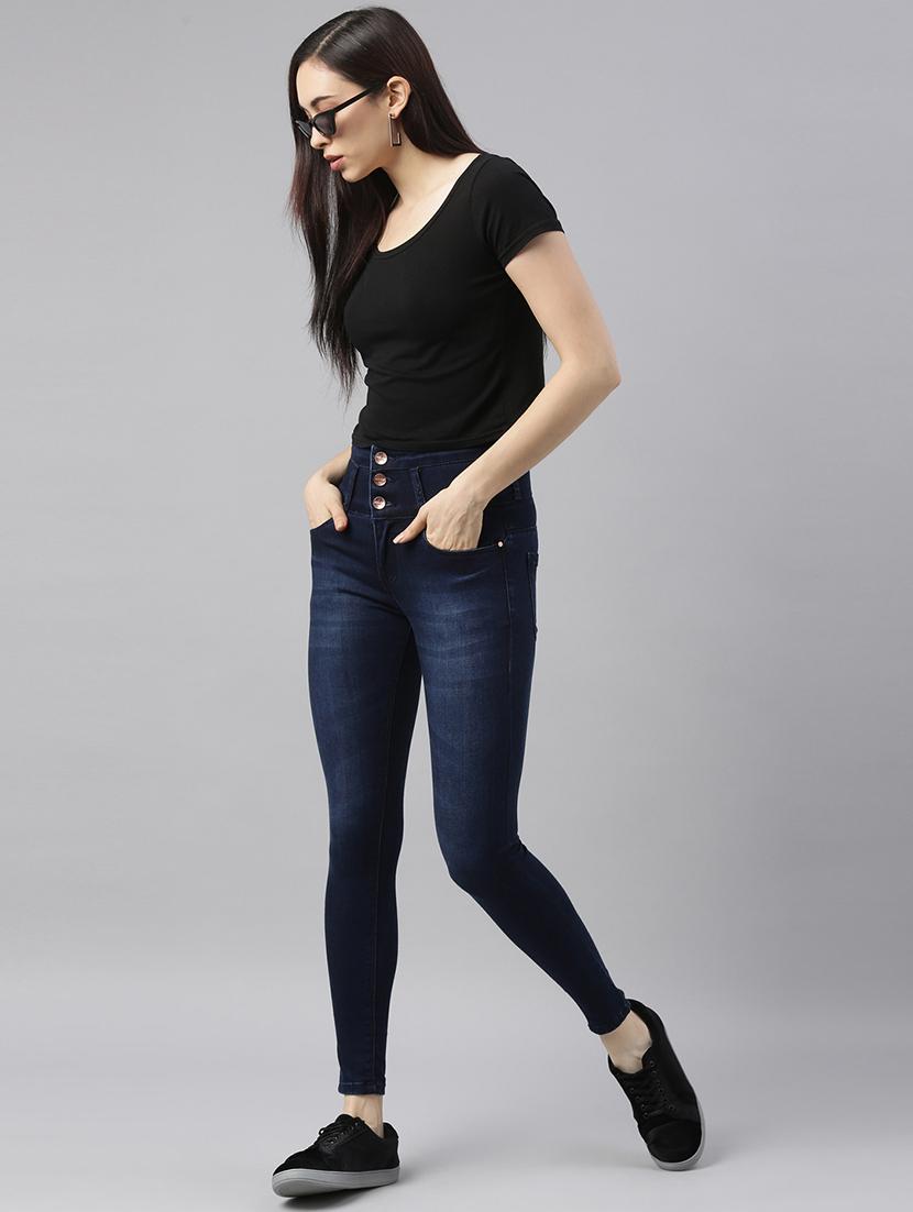 high rise stone washed jeans - 17872875 - Zoom Image - 4