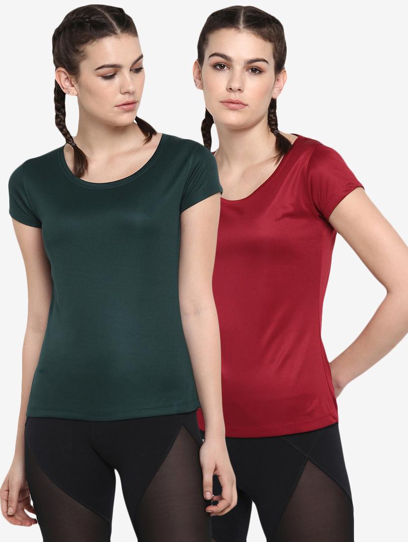set of 2 round neck solid tee - 17873104 - Zoom Image - 1