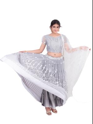 this beautiful party wear lehenga comes - 17873343 - Standard Image - 2