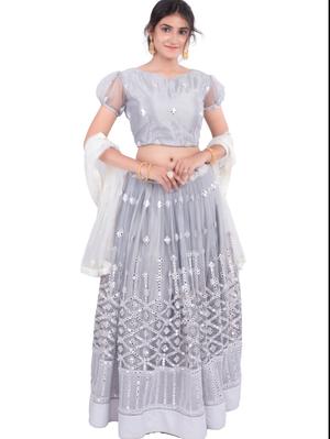 this beautiful party wear lehenga comes - 17873343 - Standard Image - 4