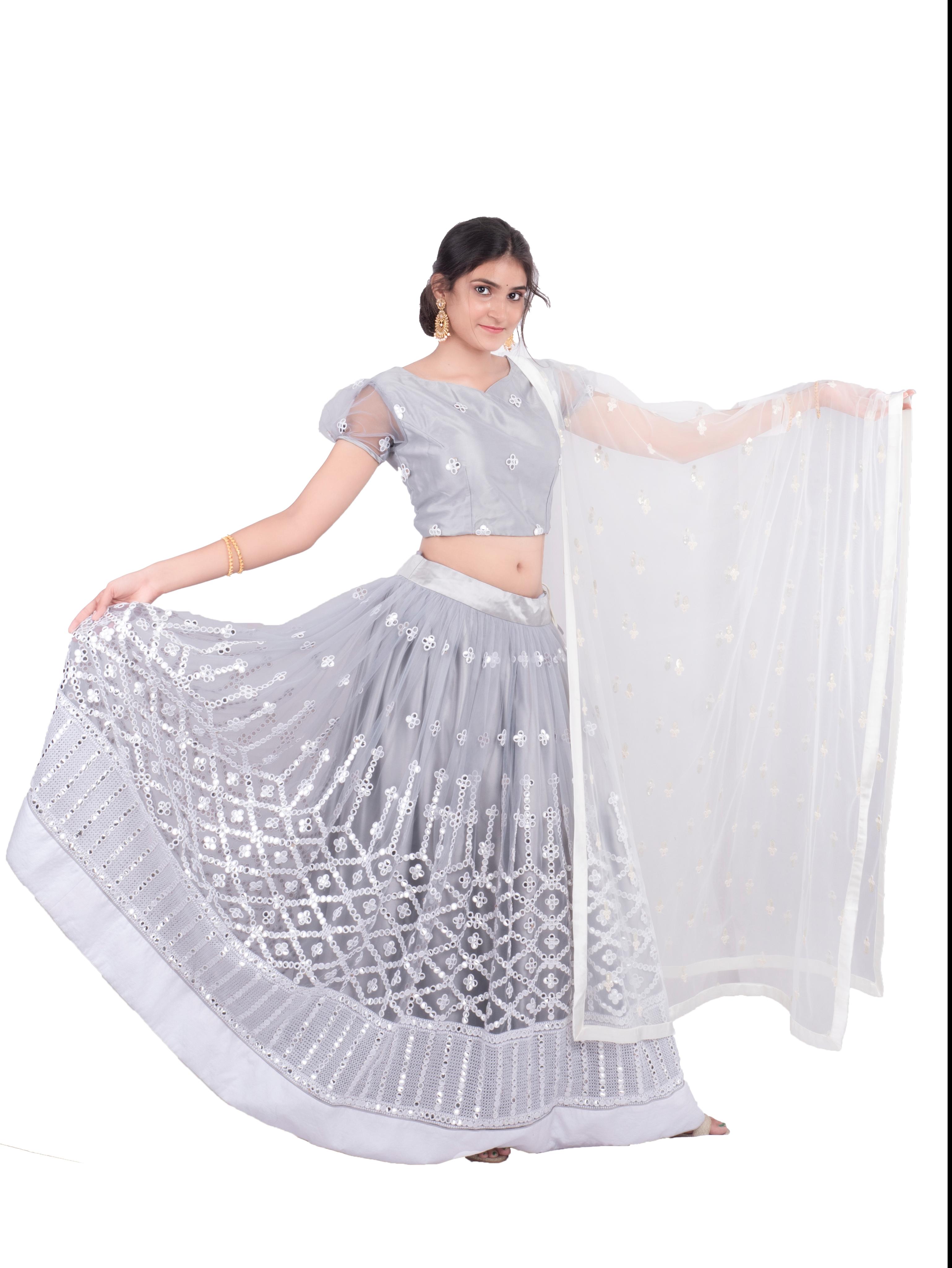 this beautiful party wear lehenga comes - 17873343 - Zoom Image - 1