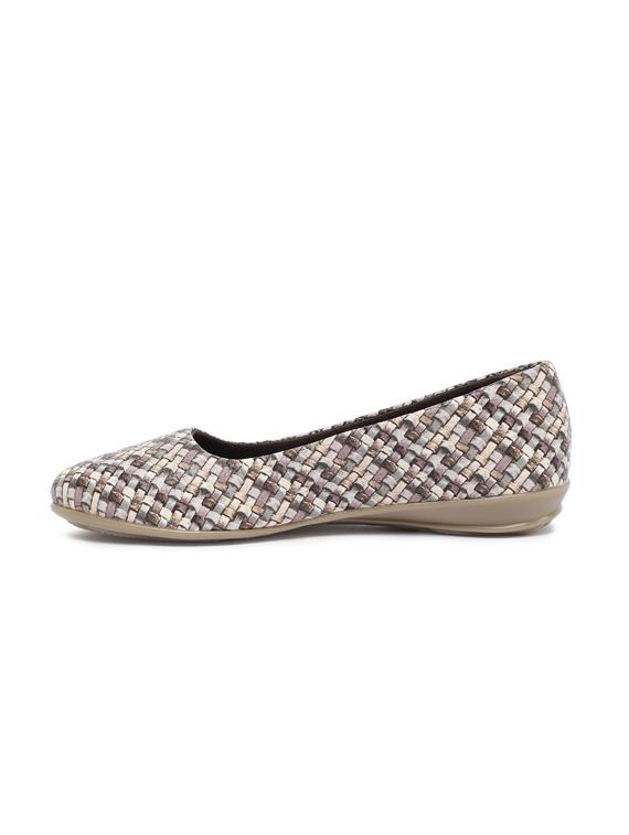brown pu slip on casual shoes - 17873383 - Zoom Image - 3