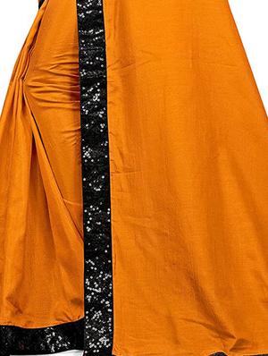 solid embroidered saree with blouse - 17873483 - Standard Image - 4
